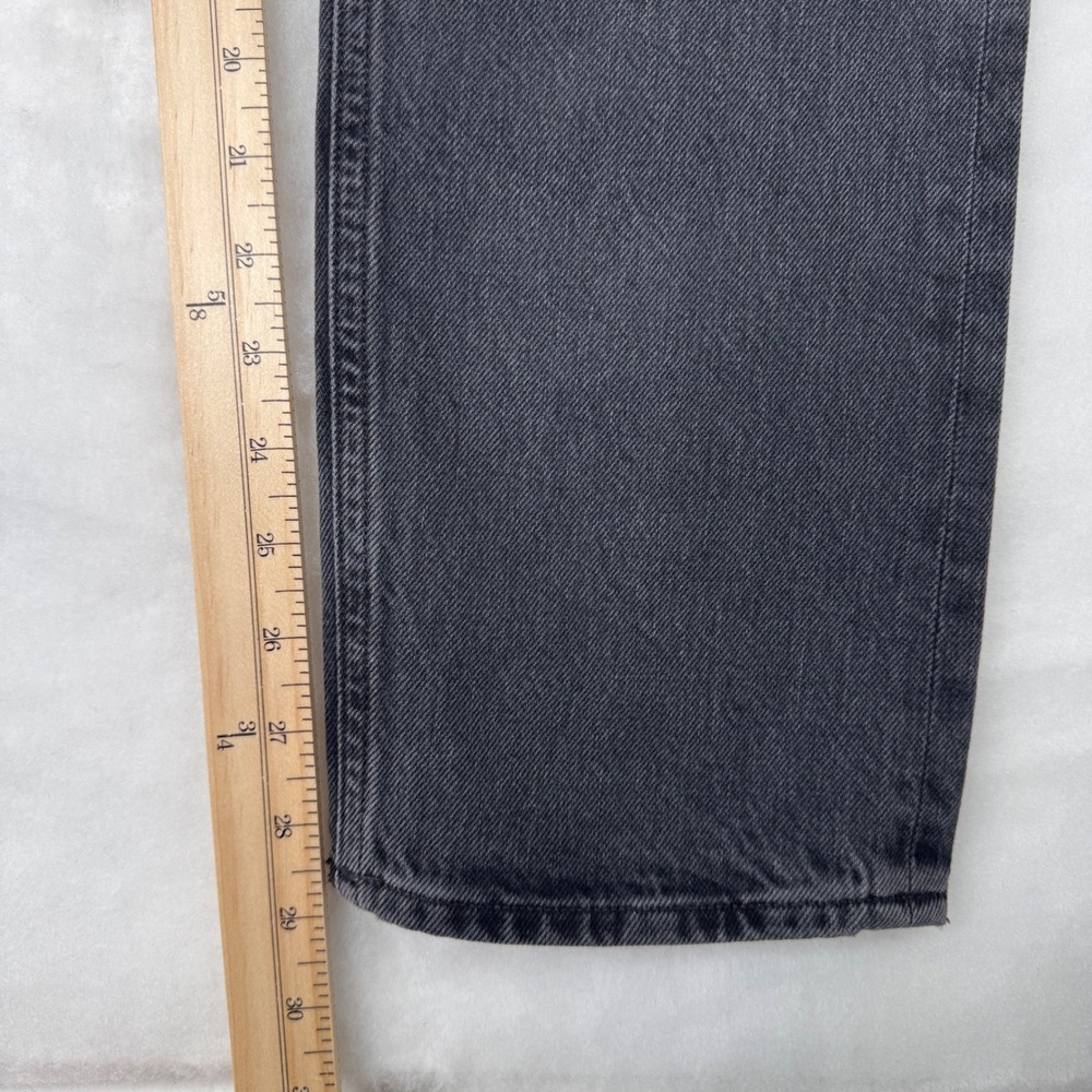 Agolde Jeans Womens 25 Blue 90s Pinch Waist High Rise Straight Button Fly Black - Picture 8 of 14